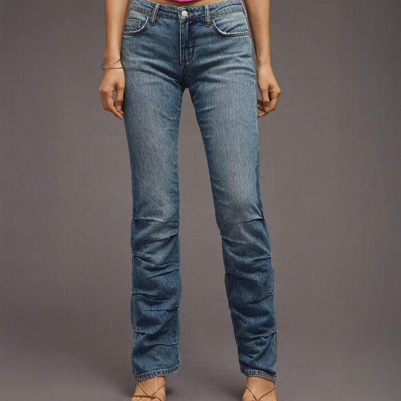 Anthropologie Pilcro & The Letterpress Ruched Boot Cut Jeans - Picture 4 of 13